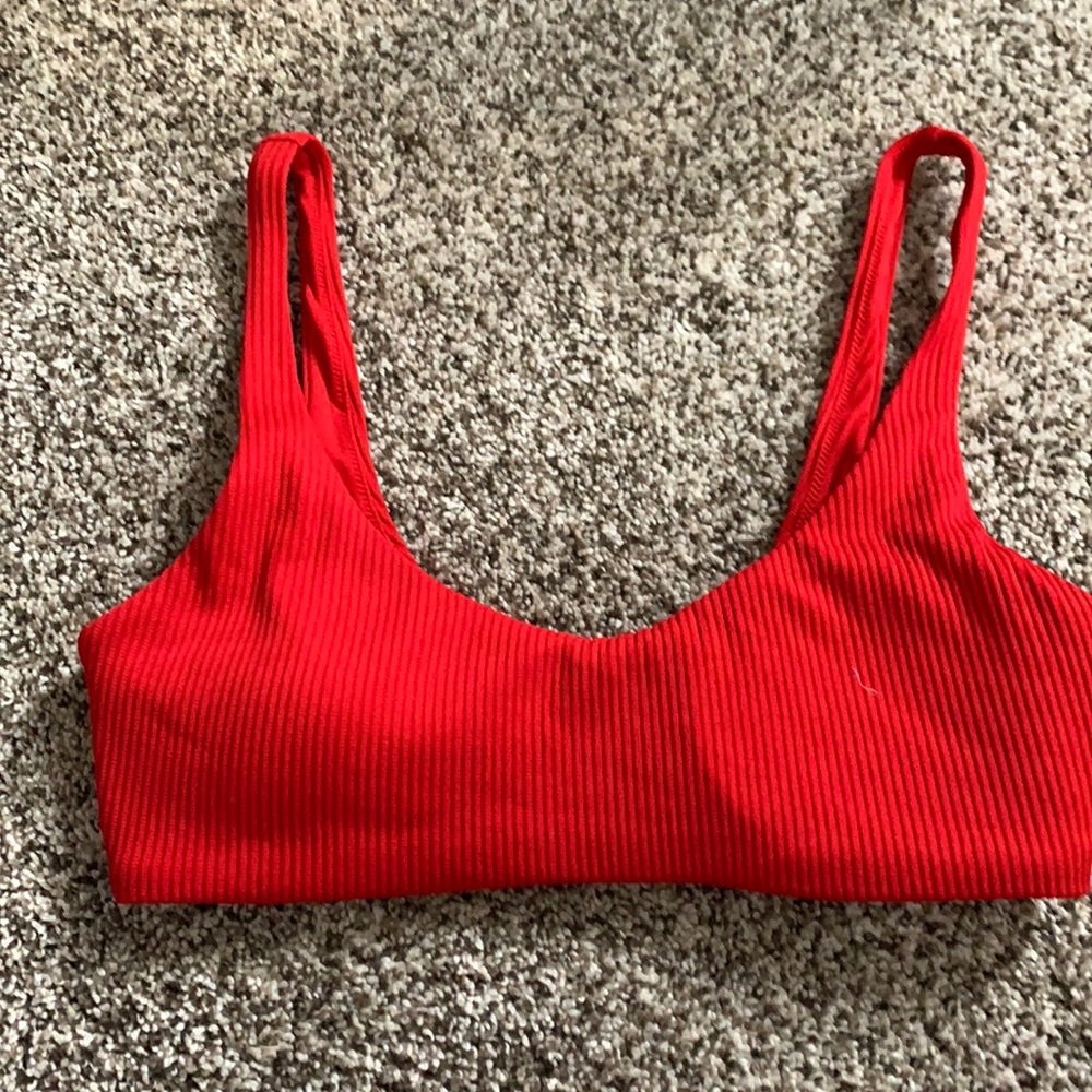 Express Ribbed Bikini Top with padding